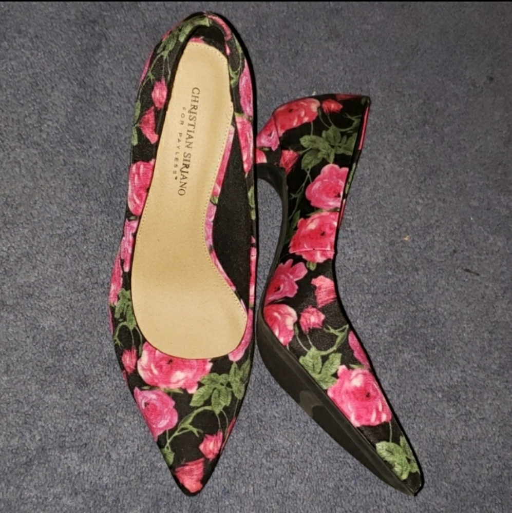 NEW| Floral Christian Siriano Heels